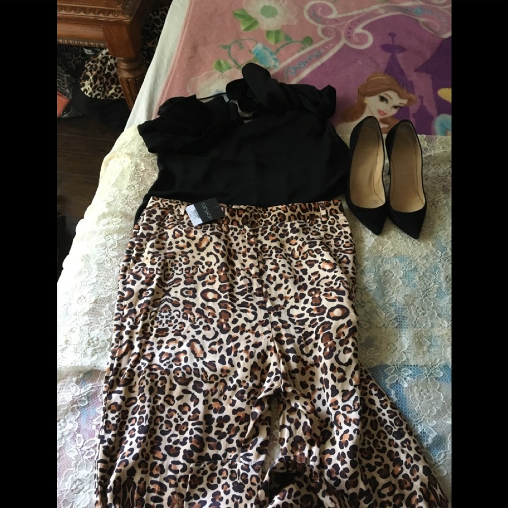 Leopard print pants